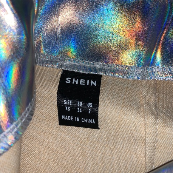 NWT shein zip back split hem pu leather sk… - Picture 12 of 15